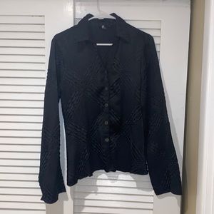 Jennifer Lloyd Medium Black Blouse